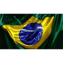 Bandeira do Brasil em Tecido Cetim - Cores Vibrantes
