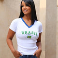 Camisa Brasil BabyLook Feminina