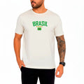 Camiseta Retrô Básica Estampada Brasil Masculina