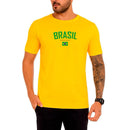 Camiseta Retrô Básica Estampada Brasil Masculina