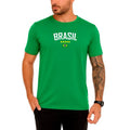 Camiseta Retrô Básica Estampada Brasil Masculina