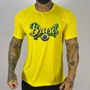 Camiseta Brasil Dry Fit Proteção UV 50+