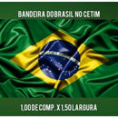 Bandeira do Brasil em Tecido Cetim - Cores Vibrantes
