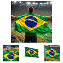 Bandeira do Brasil em Tecido Cetim - Cores Vibrantes