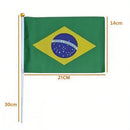 Mini bandeiras de mão Bandeira Brasil Pacote