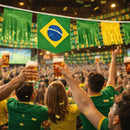 Bandeira Do Brasil Com Fitas 6m Bandeirão Franjas Copa Festa