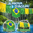 Bandeira Do Brasil Com Fitas 6m Bandeirão Franjas Copa Festa