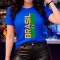 Blusa T-shirt Feminina Brasil Copa
