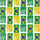 Bandeira Do Brasil Com Fitas 6m Bandeirão Franjas Copa Festa